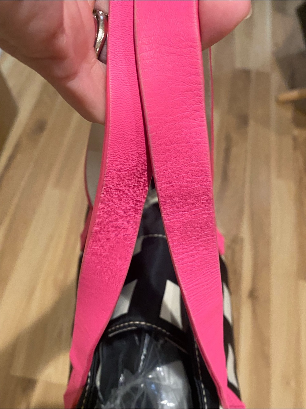 kate spade Berry Street Elise Tote Bag with Pink Leather Handles EUC! 11x10 - Picture 9 of 13